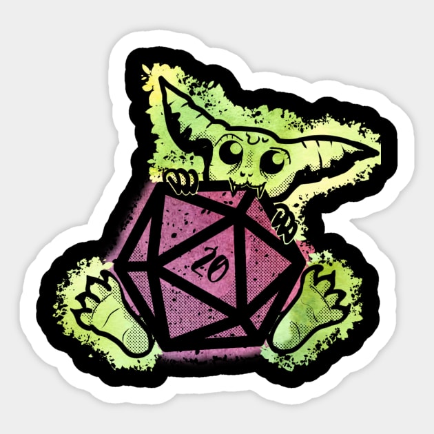 Gobbo D20 Sticker by vanitygames